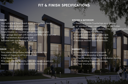 4 Bed 3.5 Bath Townhome - Redstone, Calgary