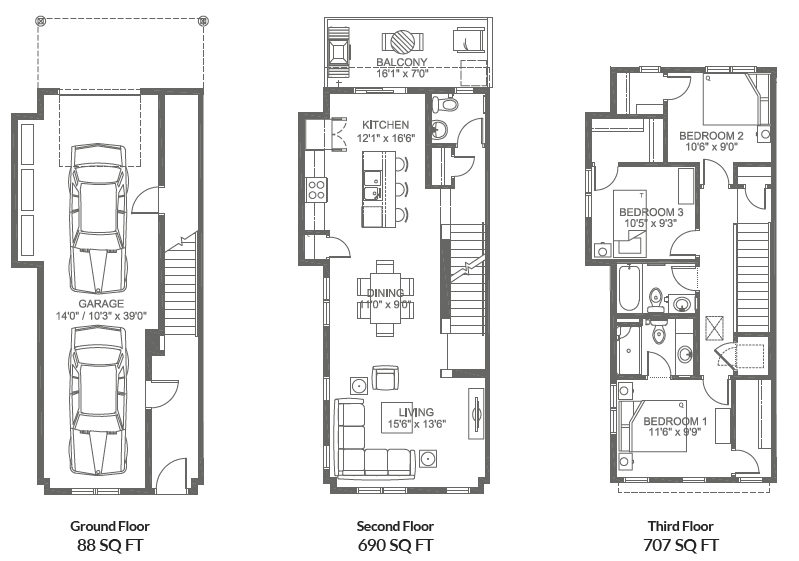 Affordable Townhomes - Rangeview, SE Calgary