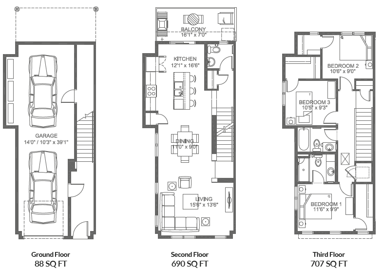 Affordable Townhomes - Rangeview, SE Calgary