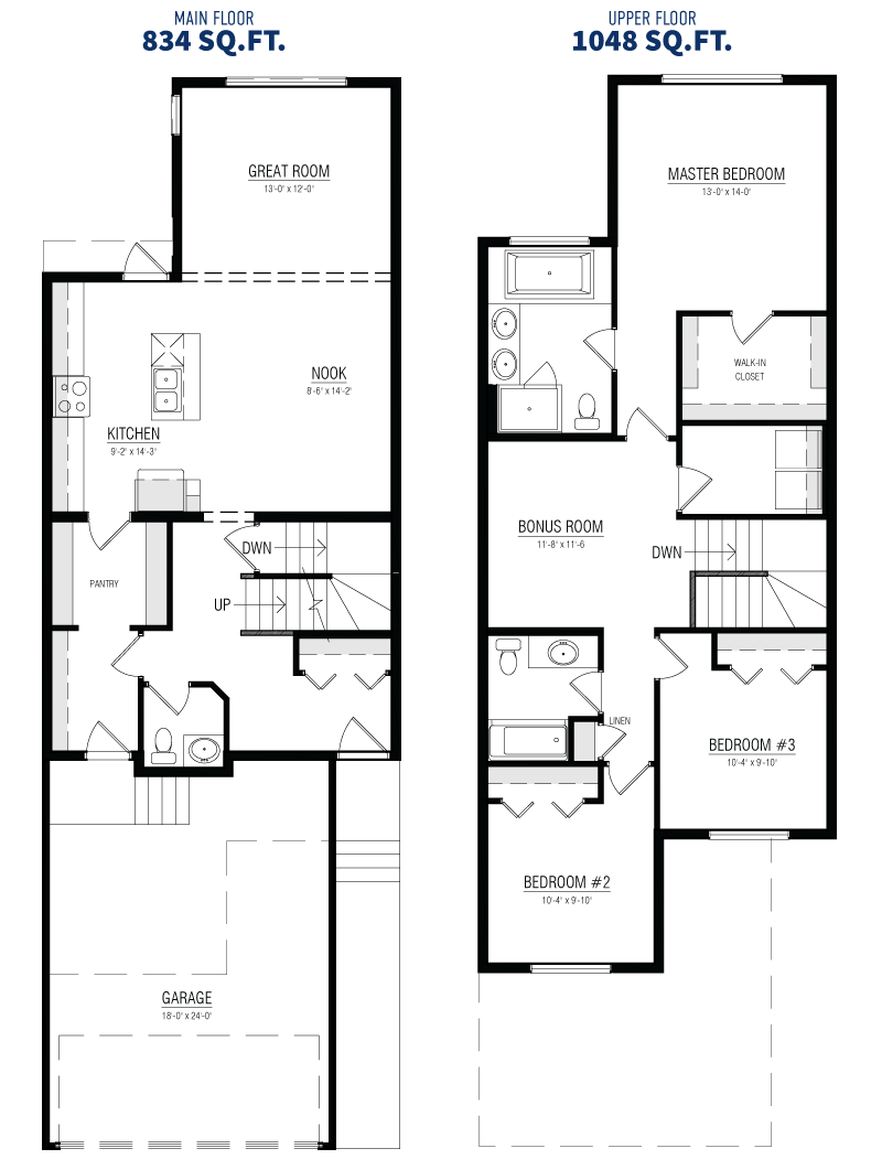 Front Drive Detached Lincolnberg Master Builder